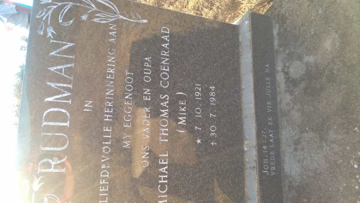 RUDMAN Michael Thomas Coenraad 1921-1984