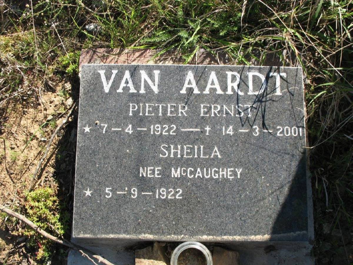 AARDT Pieter Ernst, van 1922-2001 &amp; Sheila McCAUGHEY 1922-
