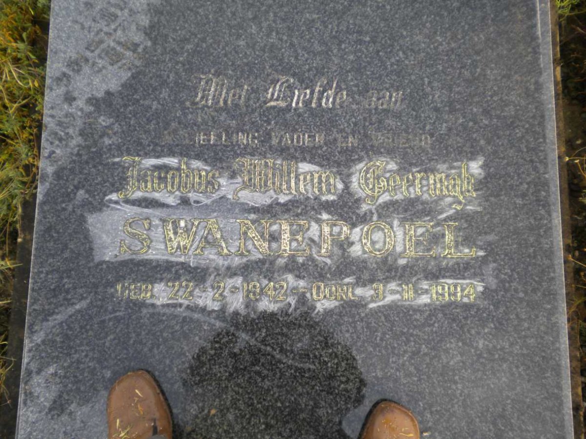 SWANEPOEL Jacobus Willem Geeringh 1942-1994