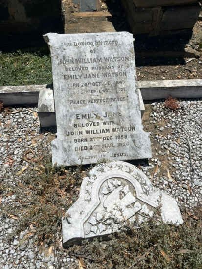 WATSON John William 1849-1921 &amp; Emily Jane 1858-1926