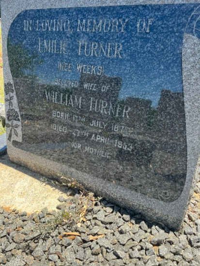 TURNER Emily nee WEEKS 187?-1953