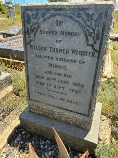 WEBSTER Wilson Turner 1894-1942