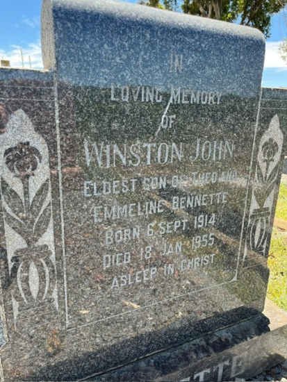 BENNETTE Winston John 1914-1955