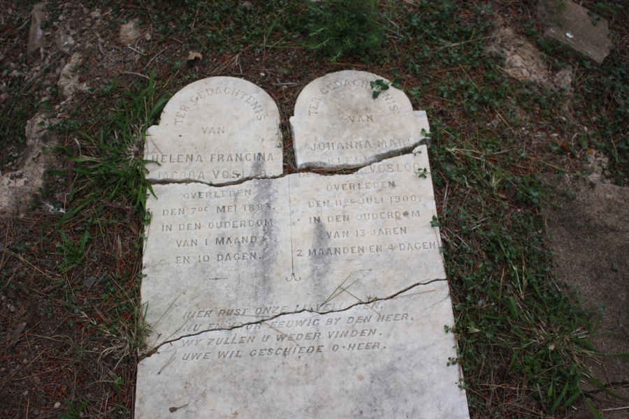 VOSLOO Helena Francina Jacoba  -189? :: VOSLOO Johanna Maria -1900
