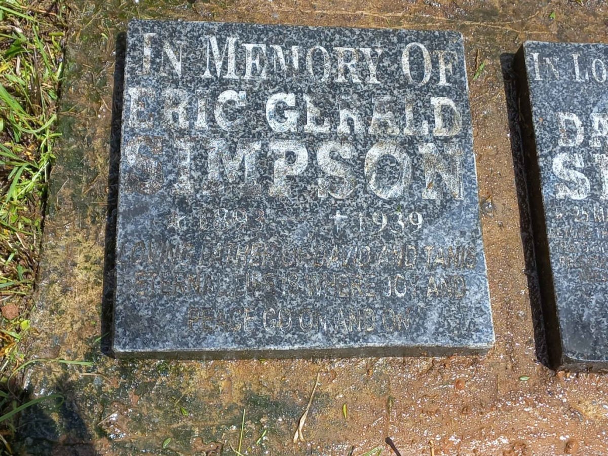 SIMPSON Eric Gerald 1893-1939