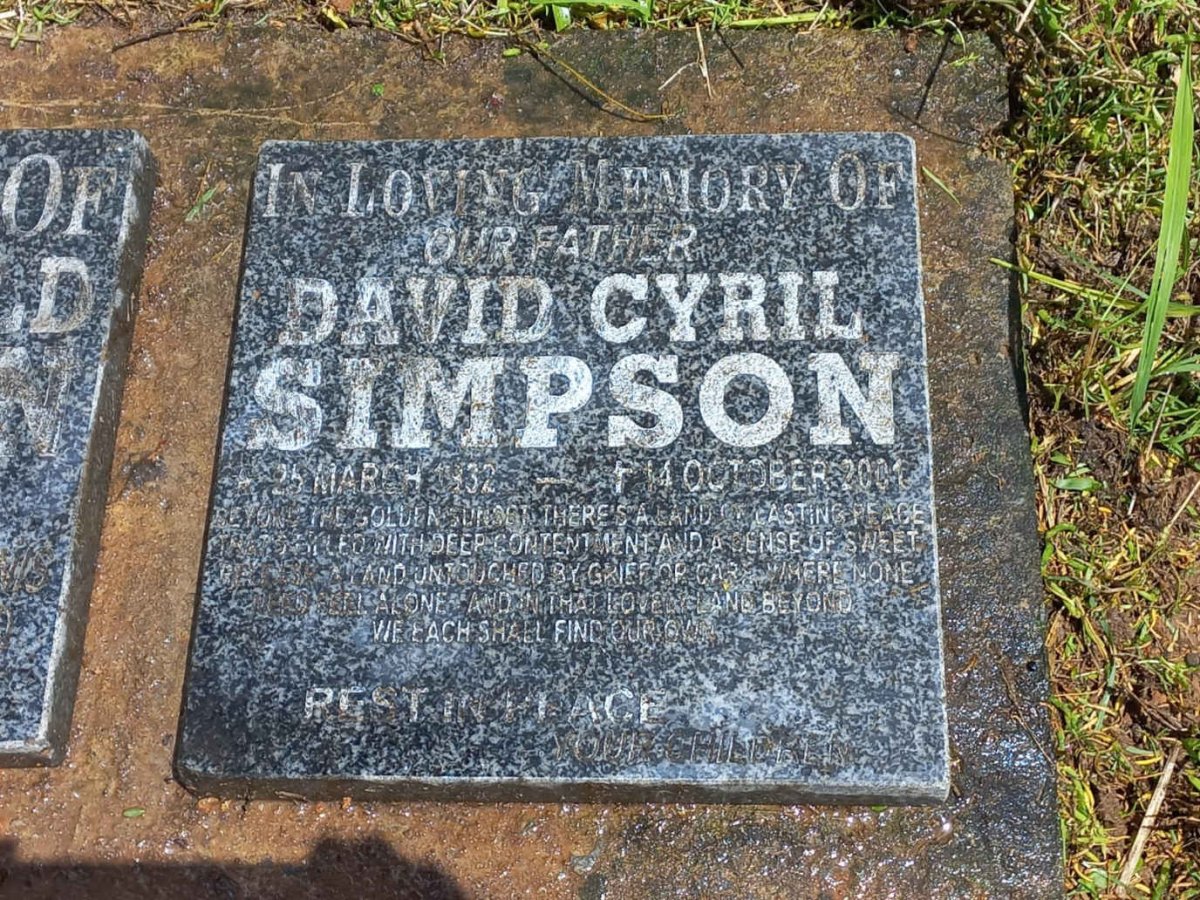 SIMPSON David Cyril 1932-2001