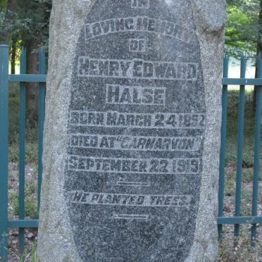 HALSE Henry Edward 1852-1919