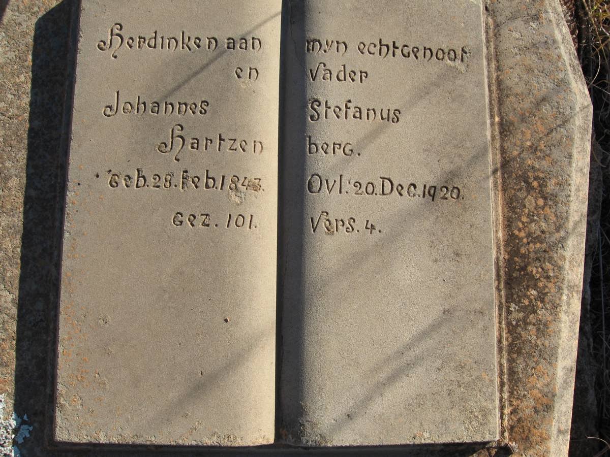 HARTZENBERG Johannes Stefanus 1843-1920