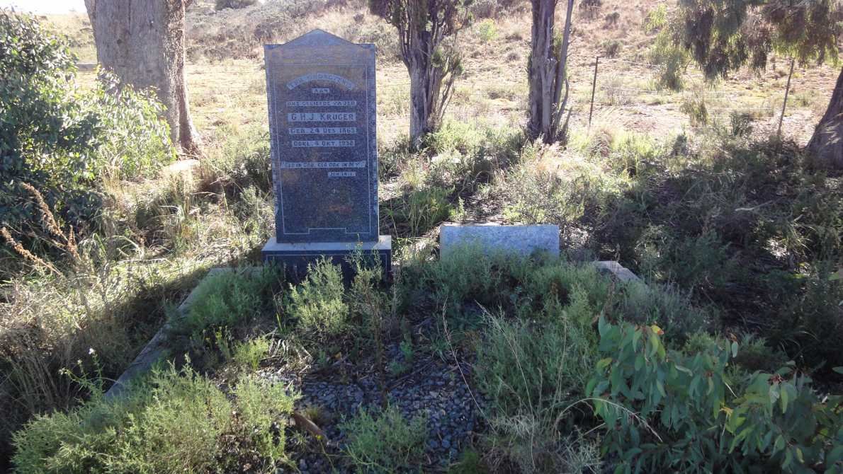 1. Overview on the 2 G.H.J KRUGER graves