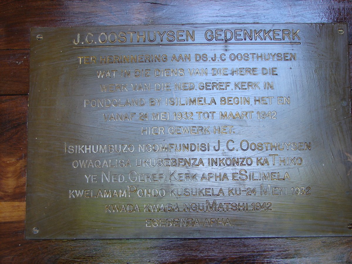 1. Gedenkplaat / Memorial plaque