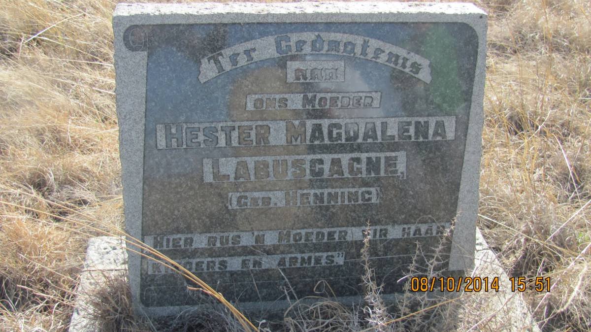 LABUSCAGNE Hester Magdalena nee HENNING